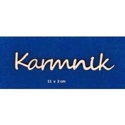 Karmnik  11x2cm napis /  SKLEJKA #3mm / cz.segoe